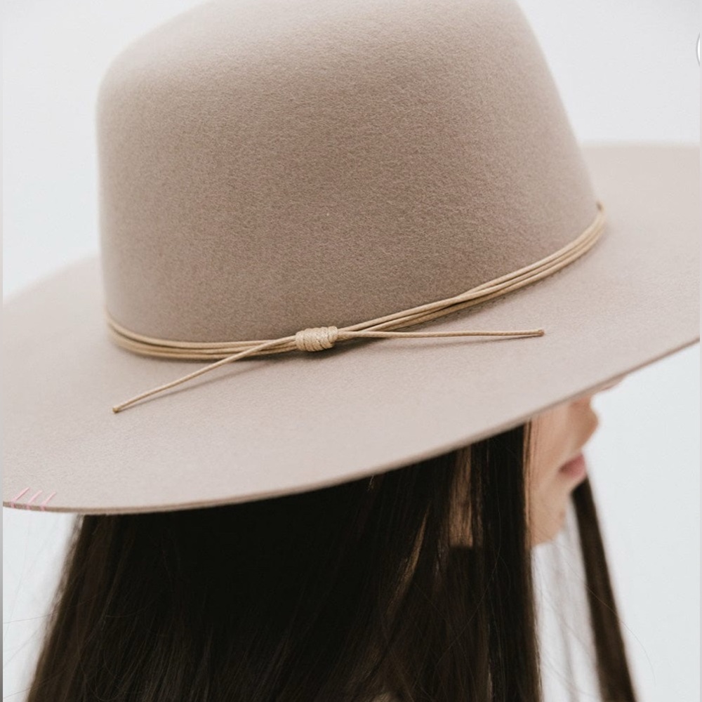 GIGI PIP Tan Wide Brim Hat